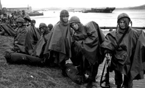 Soldados en la batalla por Puerto Argentino