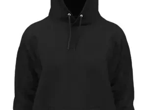 Buzo negro con capucha canguro