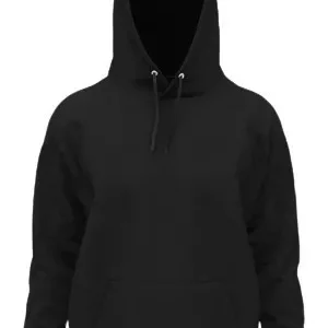 Buzo negro con capucha canguro