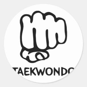 Puño con la palabra Taekwondo