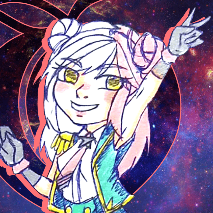 ANIMECHIBI CHICA ROSA GALAXIA