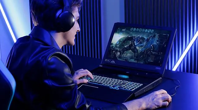 una persona jugando un moba